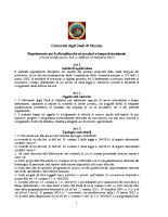 Università di Messina – Regolamento RTD