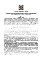 Università di Messina – istituzione e disciplina RTD